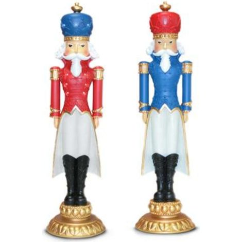 Decorazione Casa Natalizia Soldatino Lo Schiaccianoci Oro con Luce 46 cm