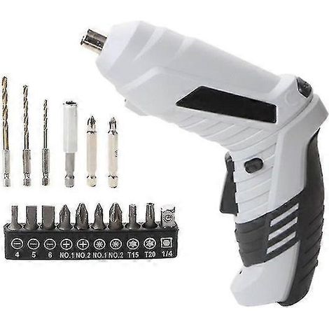Perceuse-visseuse sans fil Starlight, tournevis 3,6 V 600 mAh + 17 accessoires, 2 vis (1/5)