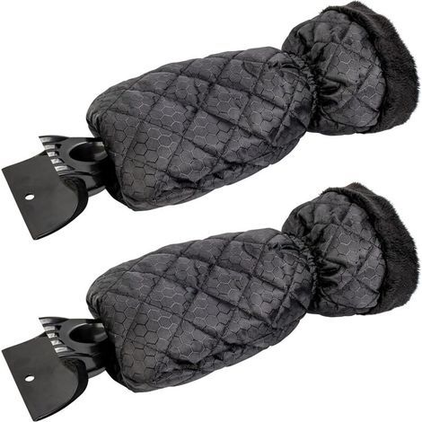 CSPARCV 2er-Pack Auto-Eiskratzer – Auto-Scheibenkratzer-Handschuh für Fenster, Schneekratzer mit wasserdichter Beschichtung, entfernt Eis und hält die Hände warm – 2 Stück (1/5)
