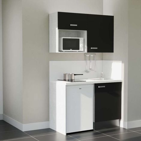 Kitchenette K07L-PT - 120 cm avec plan de travail et évier (1/3)