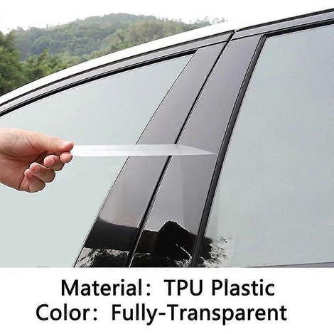 TPU/Glänzende Spiegelsäulenabdeckung für Mazda 6 GH Sport Coupé 2009–2015, Türfensteraufkleber, 8-teilig (1/5)