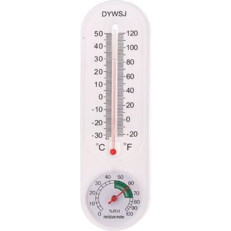 Thermometre Hygrometre Murale - Intérieur Extérieur Jardin Bureau - Enregistreur Température - 1 Pièce (1/5)