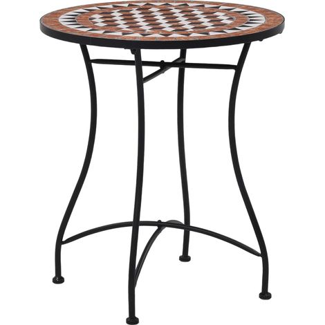 Maison Exclusive - 3-tlg. Bistro-Set Mosaik Keramik Terrakotta