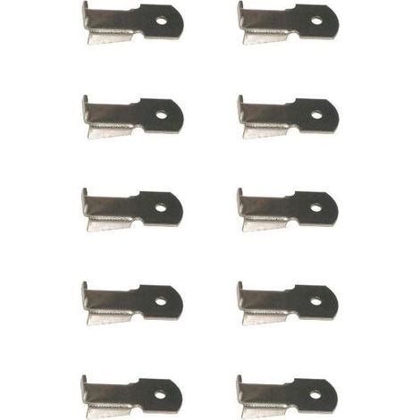 Set mit 10 Regalträgern – Vernickelte Stahl-Befestigungswinkel – 32 mm Länge für Schränke und Regale (1/2)