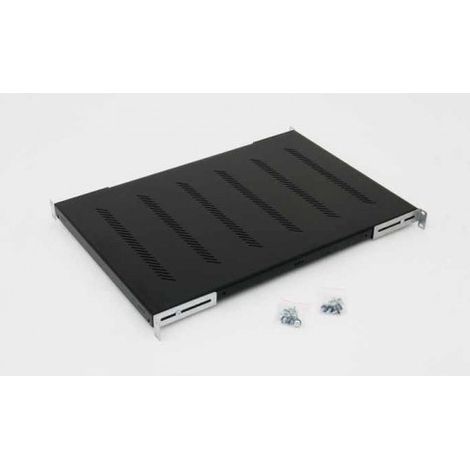 Triton Étagère technique noire 1U acier robuste