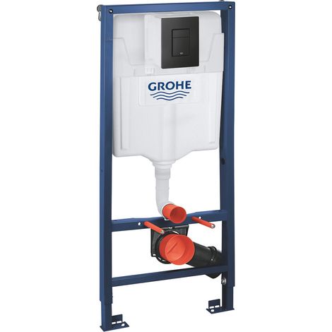 Grohe Set Bati-support Rapid SL con fissaggi a parete e piastra di sgancio nero opaco (38811KF0) (1/5)