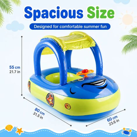 Bateau gonflable pour bébé, adapté aux tout-petits