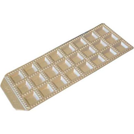 Imperia Raviolamp Molde para 24 Ravioles Clásicos de Aluminio con Rodillo