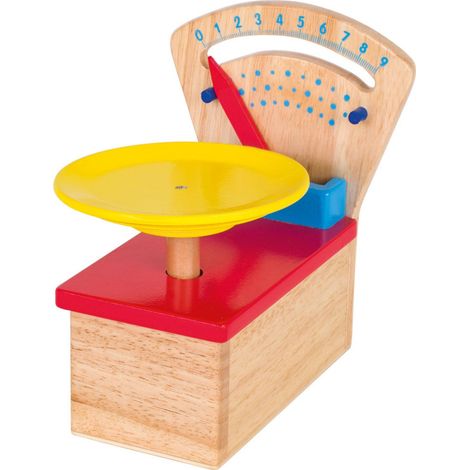 Balance à plateau - Goki - GOLLNEST & KIESEL - Bois massif - Rouge - Pour enfants (1/2)
