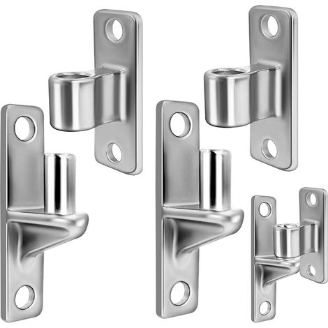 Charnières de Portail en Acier Inoxydable 304, Charnières Murales avec Axe 16 mm, pour Portes de Ferme et Clôtures en Bois (1/5)