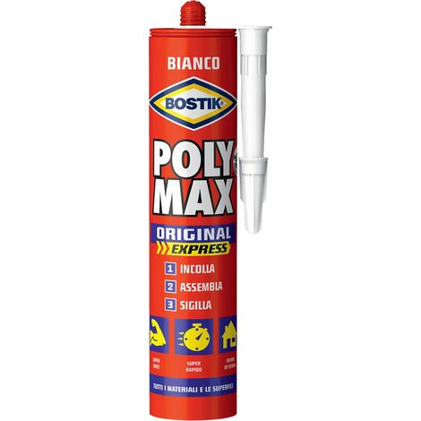 ADESIVO SIGILLANTE UNIVERSALE 'POLY MAX' ORIGINAL  gr. 425 - nero  - BOSTIK