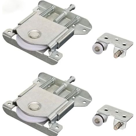 Ulisem Paar Schiebetürrollen, Schrankrollen, Fensterrollen und Schiebetürrollen (Silber) (1/4)