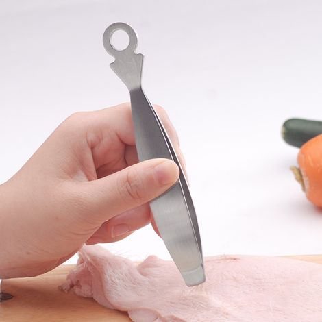 Pince à arêtes de poisson de qualité supérieure - pince alimentaire pour poissons sans arêtes (1/5)