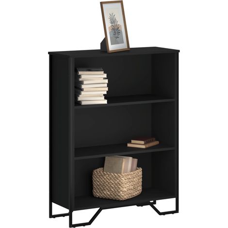 Bücherregal Schwarz 80x31x106 cm Holzwerkstoff (1/5)