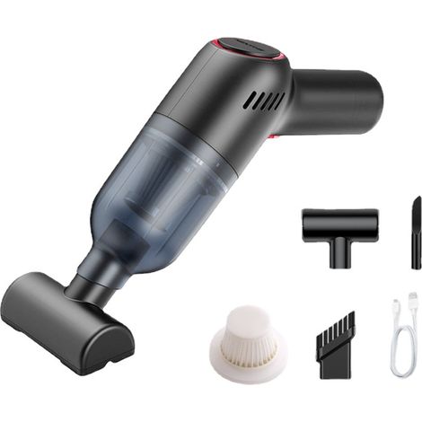 Aspirateur portatif, mini aspirateur portable léger rechargeable par USB 9000 Pa, aspirateur de voiture 4000 mAh, aspirateur portatif pour liquides et poussières (1/5)