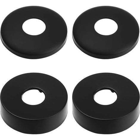 Rosace Robinet, Rosace Mitigeur Douche, 4 Noir De Cache Tuyau en Acier Inoxydable,Rosace Radiateur - Rosace pour Robinets De Douche, Robinets, Radiateurs (1/5)