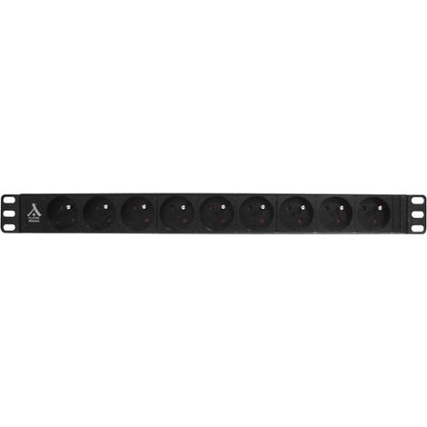 Bandeau PDU 19'' 1U, 9 prises FR sans interrupteur (71284)