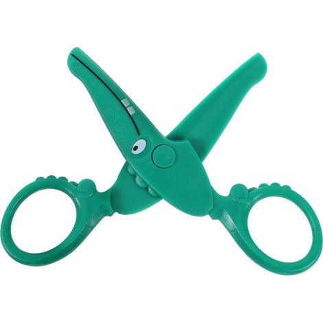 Ciseaux Garçon Fille Plastique Sécurité à Bout Ciseaux DIY Bricolage Mignon pour Garçon Fille Préscolaire Apprentissage (1/5)