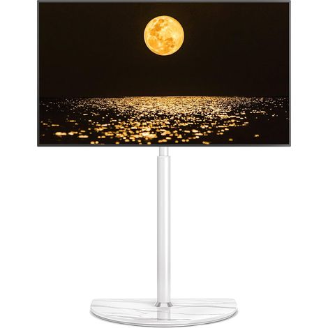 Support TV au Sol pour Écrans Plats LED LCD OLED de 32 à 65 Pouces avec Pivot ± 25 Degrés, Hauteur Réglable, Support d’angle pour TV jusqu’à 40 kg, Gestion des Câbles et Facilité de Montage (1/5)