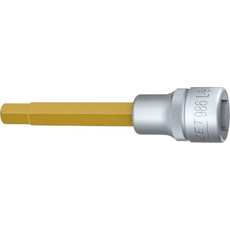 Hazet Steckschlüsseleinsatz 986L-9 1/2" Innen-6-kant SW 9 mm L 100 mm - 986L-9