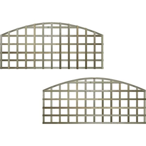 Premier 6ft x 2ft Arch Top Standard Square Garden Trellis Panel
