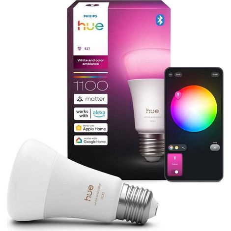 Philips Hue E27 lampadina smart bianca 8,1 W