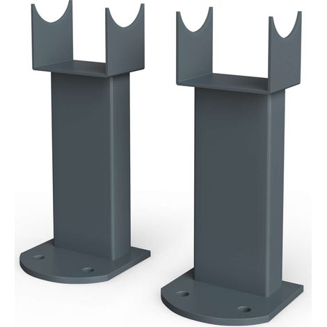 Omeara - Designer Radiator Feet Anthracite (1/2)