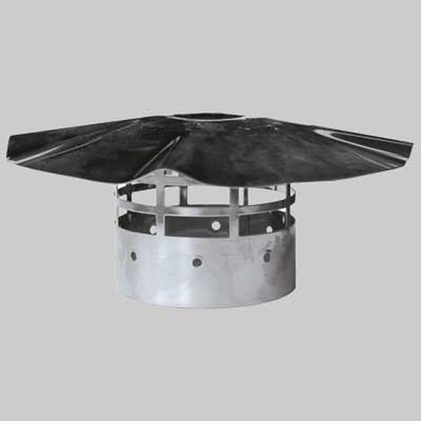 TERMINALE A TETTO INOX - Ø 100