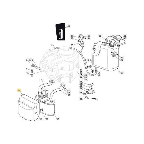 SILENT PROTECTION ZNN ZWEIZYLINDER TC HE 09/10 ORIGINAL STIGA - 382598043/1