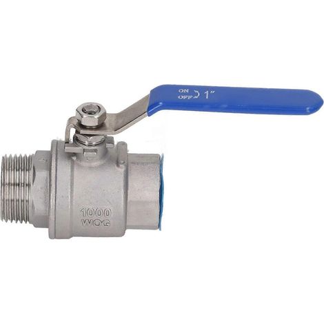 Kugelhahn 1 Zoll NPT Edelstahl gerader Kugelhahnanschluss für Wasser und Öl