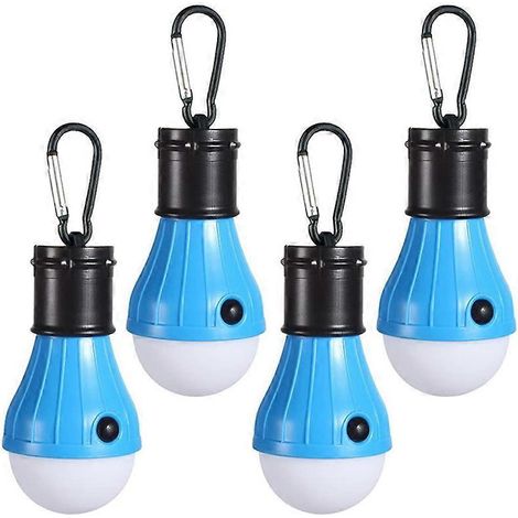 Lampe de tente portable à pince pour le camping et la randonnée - Bleue (1/5)