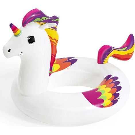 Bouée licorne gonflable 1 unité Vinyle souple Flotte en toute sécurité Enfants de plus de 3 ans 91 cm (1/3)
