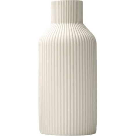 Vase en céramique Rond pour Salon Chambre à Coucher Style Nordique Simple Blanc 20cm (1/5)