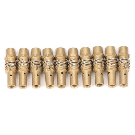 10pcs Porte-embouts Buse Soudage MIG Consommable Accessoire pour Chalumeau Torche 15AK, Accessoire pour Soudage MIG Accessoires et pièces détachées pour fer à souder électrique (1/5)