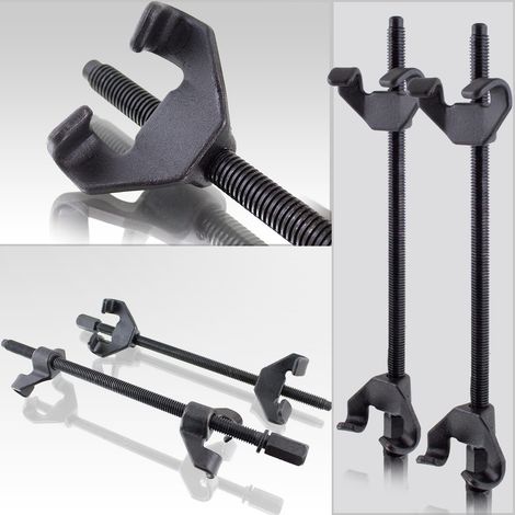 Bituxx 2 Teiliger Universal Federspanner Set Montagespanner Tieferlegung Tuning Feder Spanner Spannweite bis 370mm
