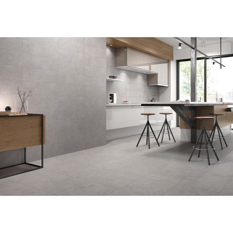 Carrelage d'intérieur imitation pierre - Série Origen - Plinthes - 8 x 61,5 cm - Plinthe Origen Anthracite S 19