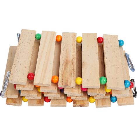 Balançoire de poulet, échelle en bois, mangeoire suspendue, jouet pour poules, volaille, coq, poussins (1/5)
