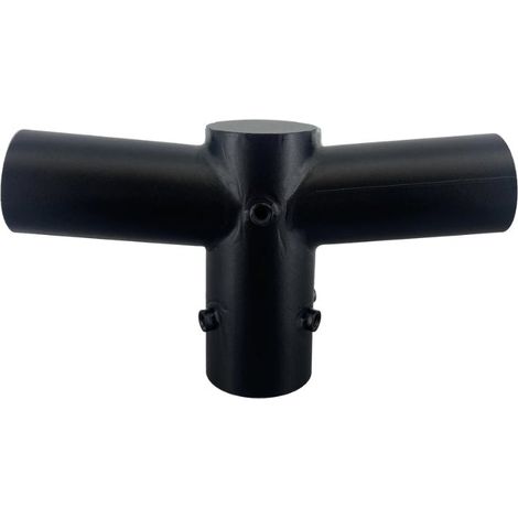 Support Noir 2 Luminaires pour Mât d'Éclairage - SILAMP (1/2)