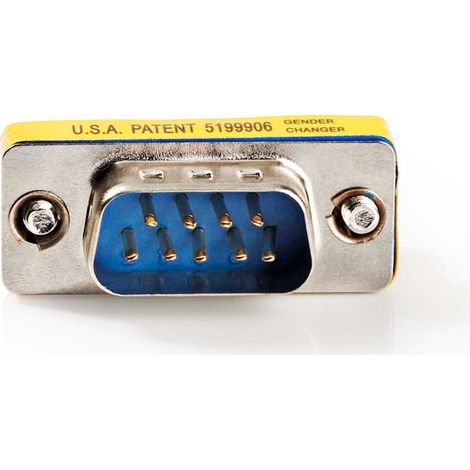 Adattatore seriale adattatore d sub a 9 pin maschio d sub a 9 pin maschio nichelato metallo scatola