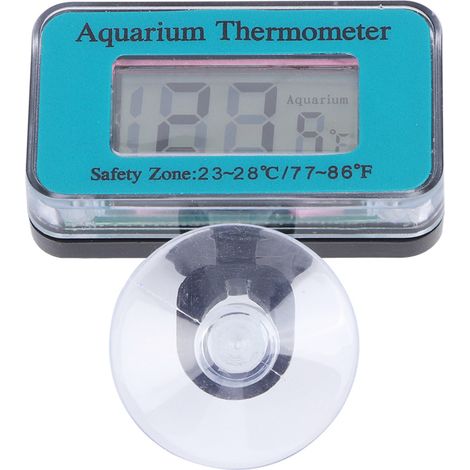 Thermomètre numérique LCD étanche avec ventouse pour aquarium submersible (1/5)