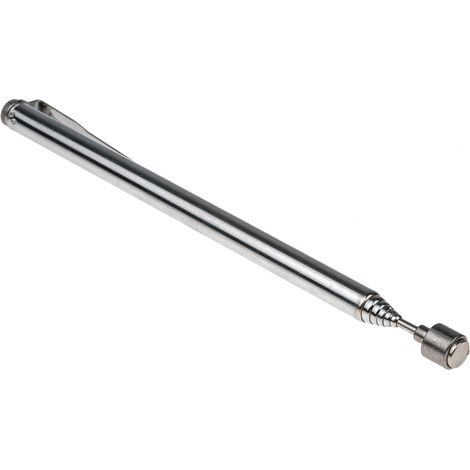 Rs Pro – Outil de préhension magnétique télescopique 640 mm – Capacité de levage 500g – Acier chromé pour espaces confinés