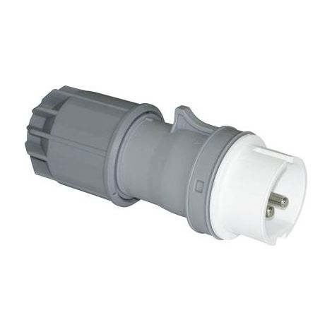 PCE Conector macho CEE blanco gris IP44 16A 42V