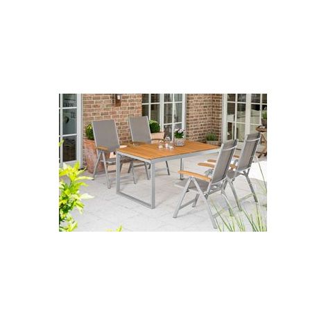 Naxos Set 5tlg 4 Sessel Tisch 150(200)x90cm