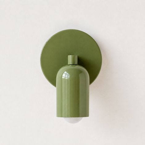 Applique murale rétro en fer forgé vert et verre sans source lumineuse 13 × 13 × 13 cm 350 g – Livraison gratuite
