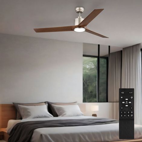 Deckenventilator Deckenlampe dimmbar LED Fernbedienung Rechts Linkslauf D 148 cm (1/5)
