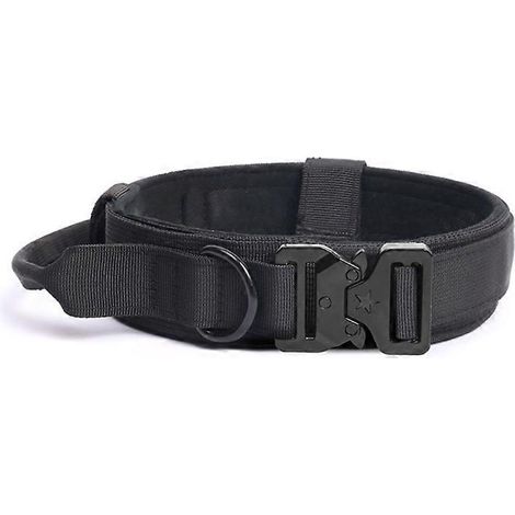 Verstellbares Hundeerziehungshalsband, Schnellverschlusshalsband mit Griff, für kleine Hunde, schwarz, leicht und komfortabel.