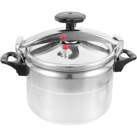 Ergonomischer Küchen-Schnellkochtopf, Aluminiumgehäuse, sicheres und effizientes Kochen, 7 Liter, silberfarben. (1/5)