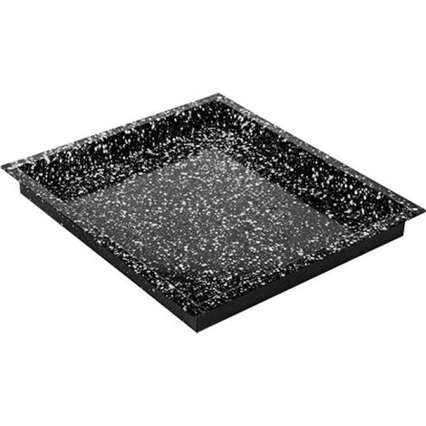 Plateau de four noir tacheté 40 x 36cm H 4cm - Caterchef