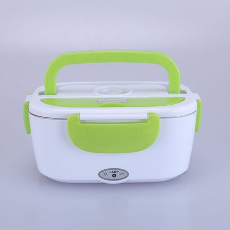 – Lunch box chauffante électrique 2 en 1 220V & 12V – Capacité 1.5L – Acier inoxydable – Compartiments séparés pour aliments (1/3)