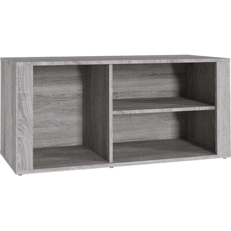 Scarpiera Mobile per scarpe Grigio Sonoma 100x35x45 cm in Legno Multistrato (1/5)